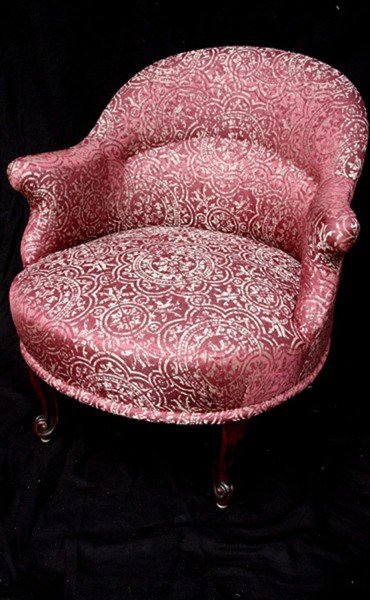 33 fauteuil crapaud palissandre